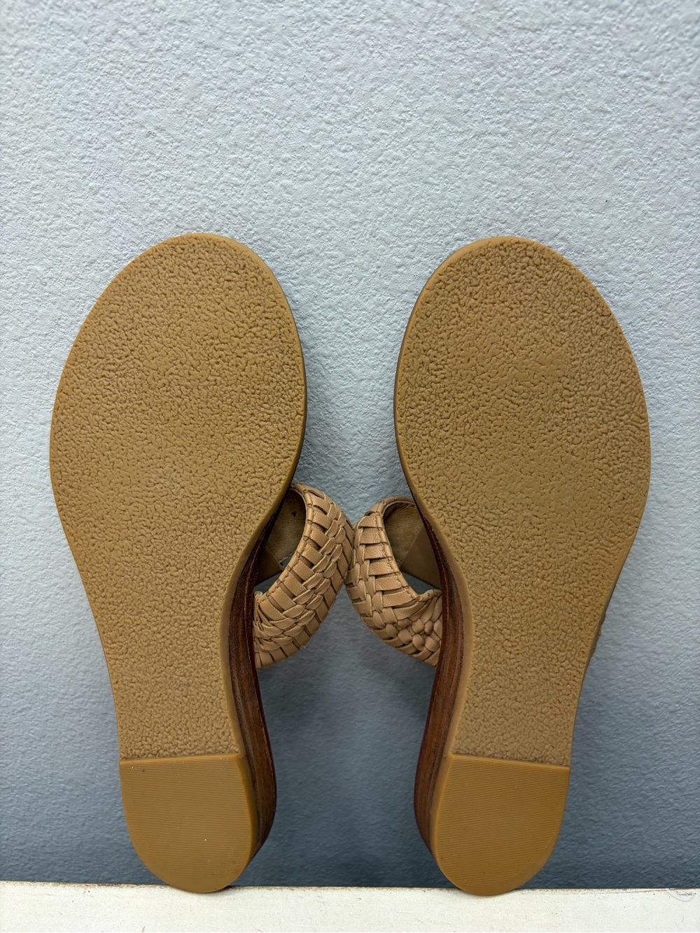 Jack Rogers Brown Leather Thong Sandals Size 8 - Picture 7 of 8